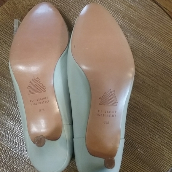 Evan Picone lite gray peep toe heels size 8 - Picture 6 of 15